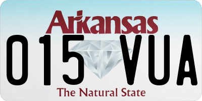 AR license plate 015VUA