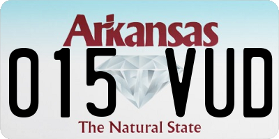 AR license plate 015VUD