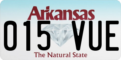 AR license plate 015VUE