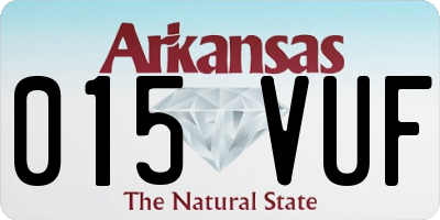 AR license plate 015VUF