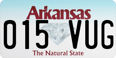 AR license plate 015VUG