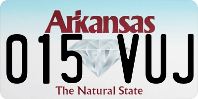 AR license plate 015VUJ