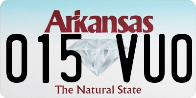 AR license plate 015VUO