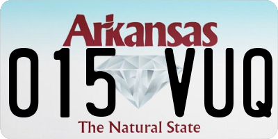 AR license plate 015VUQ
