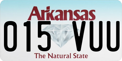 AR license plate 015VUU
