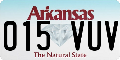 AR license plate 015VUV