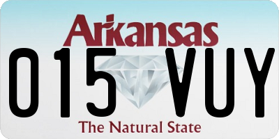 AR license plate 015VUY