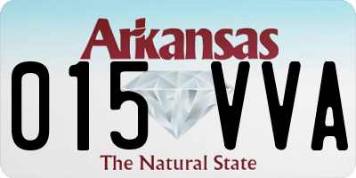 AR license plate 015VVA