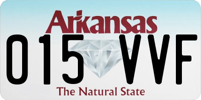 AR license plate 015VVF