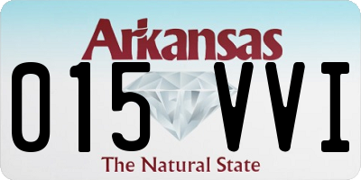 AR license plate 015VVI