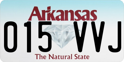 AR license plate 015VVJ
