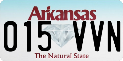 AR license plate 015VVN