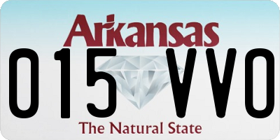 AR license plate 015VVO