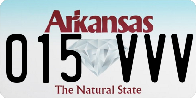 AR license plate 015VVV