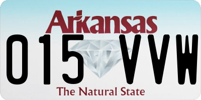 AR license plate 015VVW