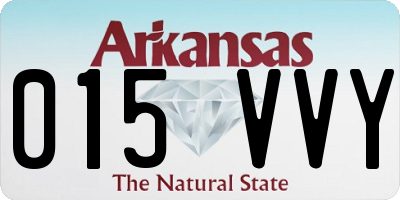 AR license plate 015VVY