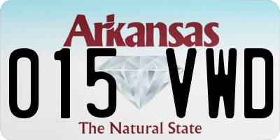 AR license plate 015VWD