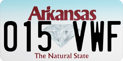 AR license plate 015VWF
