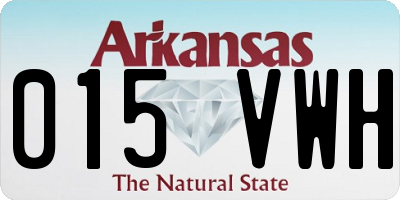 AR license plate 015VWH