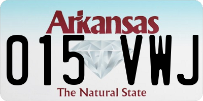 AR license plate 015VWJ