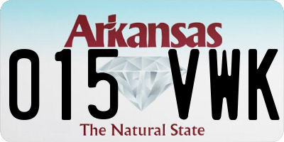 AR license plate 015VWK