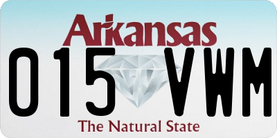 AR license plate 015VWM