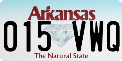 AR license plate 015VWQ