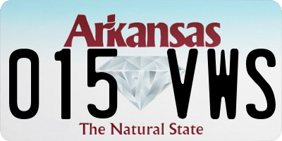 AR license plate 015VWS