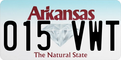AR license plate 015VWT