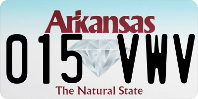 AR license plate 015VWV