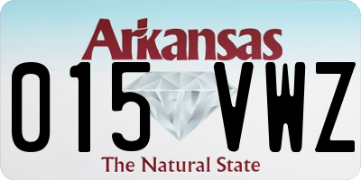 AR license plate 015VWZ