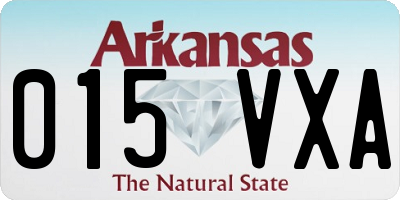 AR license plate 015VXA