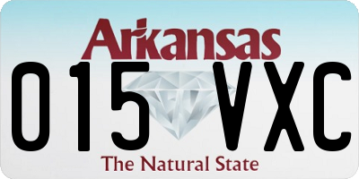 AR license plate 015VXC