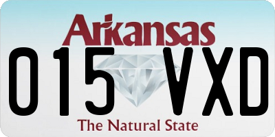 AR license plate 015VXD