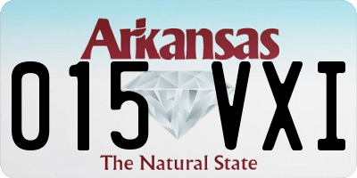 AR license plate 015VXI