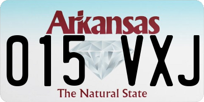 AR license plate 015VXJ