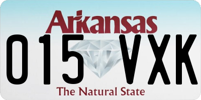 AR license plate 015VXK