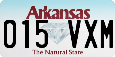 AR license plate 015VXM