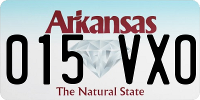 AR license plate 015VXO