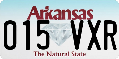 AR license plate 015VXR