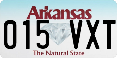 AR license plate 015VXT