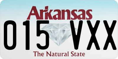 AR license plate 015VXX