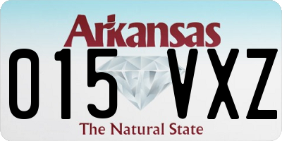 AR license plate 015VXZ