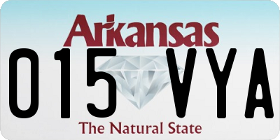 AR license plate 015VYA