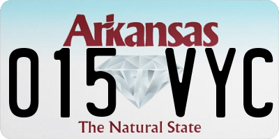 AR license plate 015VYC