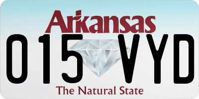 AR license plate 015VYD