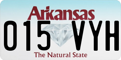 AR license plate 015VYH