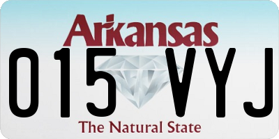 AR license plate 015VYJ