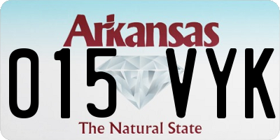 AR license plate 015VYK