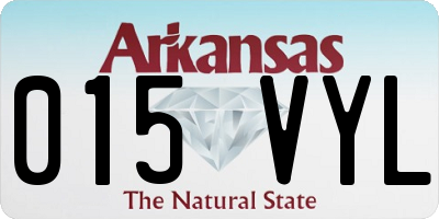 AR license plate 015VYL